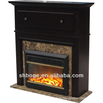 good artistic brown oak wooden cheap fireplace mantel